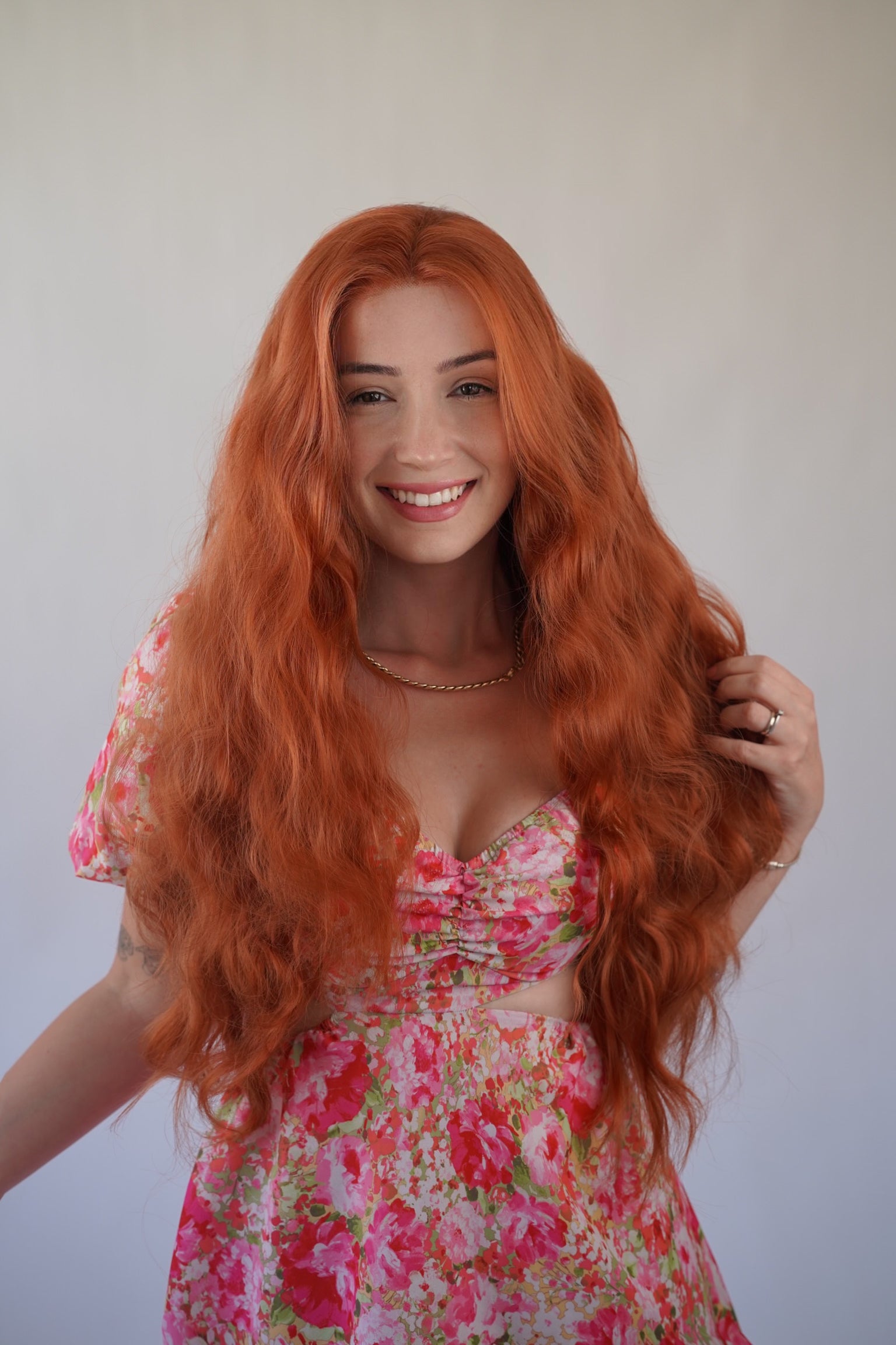 13x4 Ginger Lace Front Wig Cosplay Merida Wig Glueless Wig