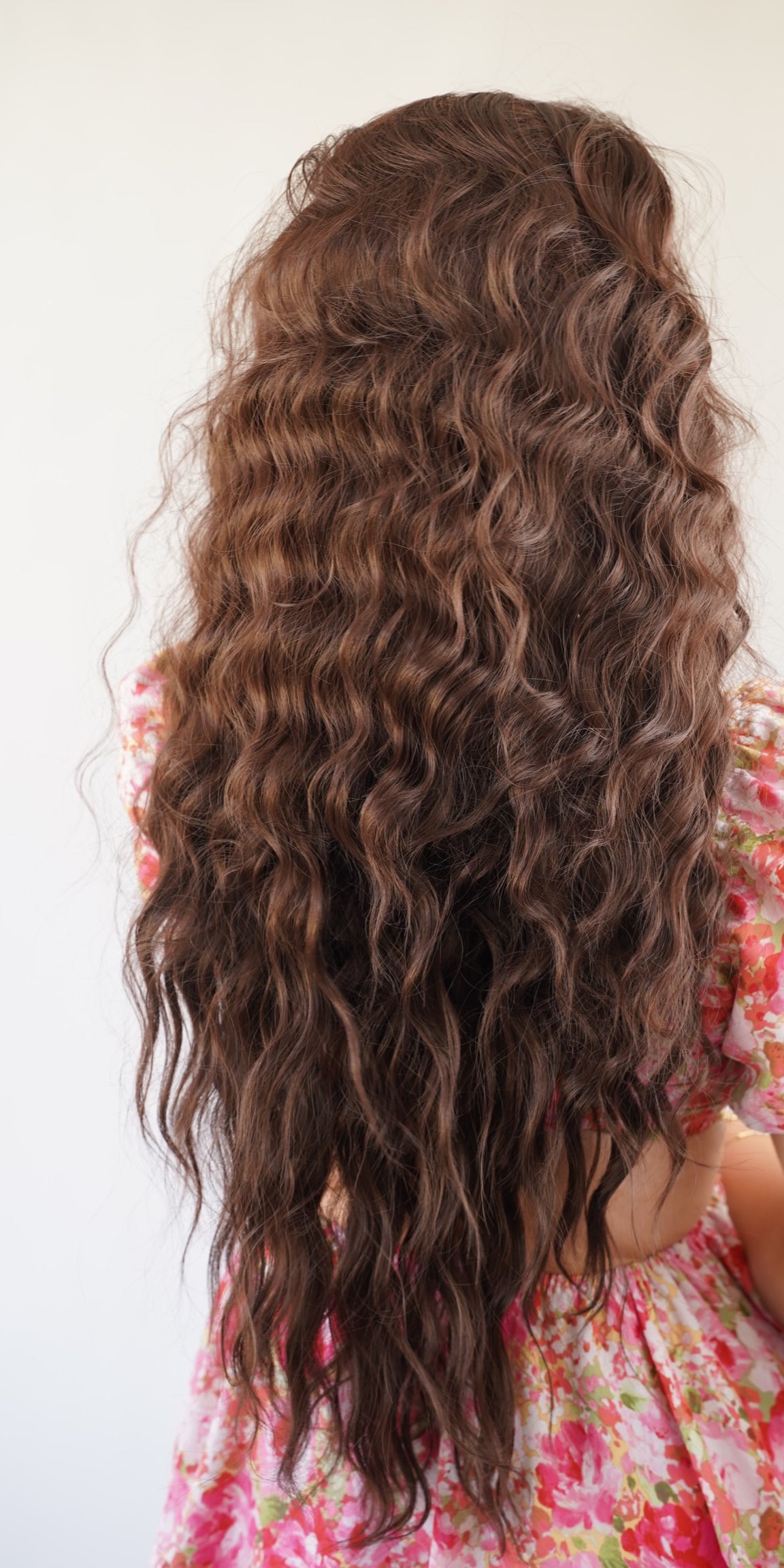 Long Brown Curly Lace Front Wig Cosplay Wig Drag Queen Wig