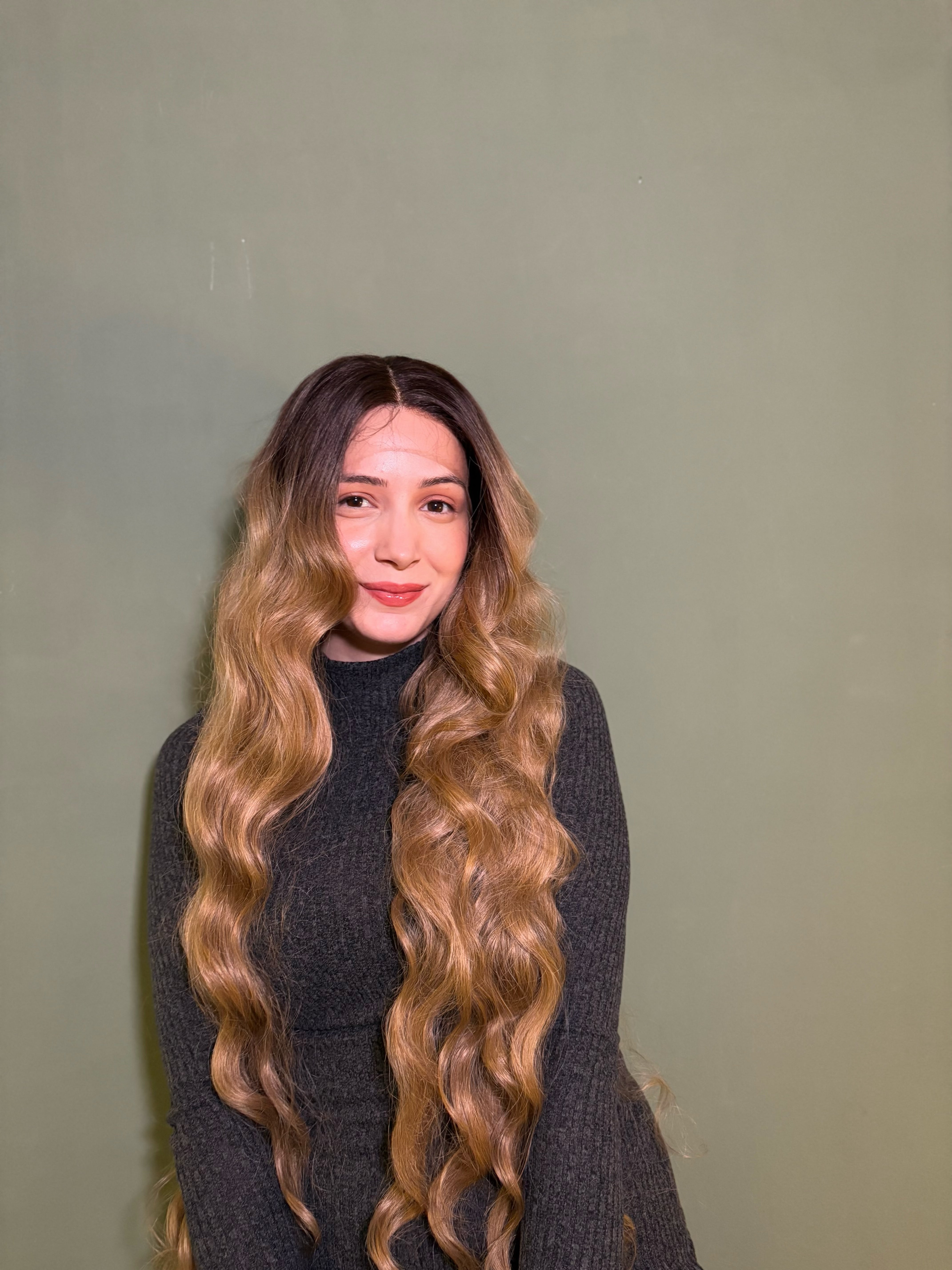 Ash Blonde Extra Long Curly Lace Front Wig Cosplay Wig Ombre Blonde Lace Front Wig 36 inches