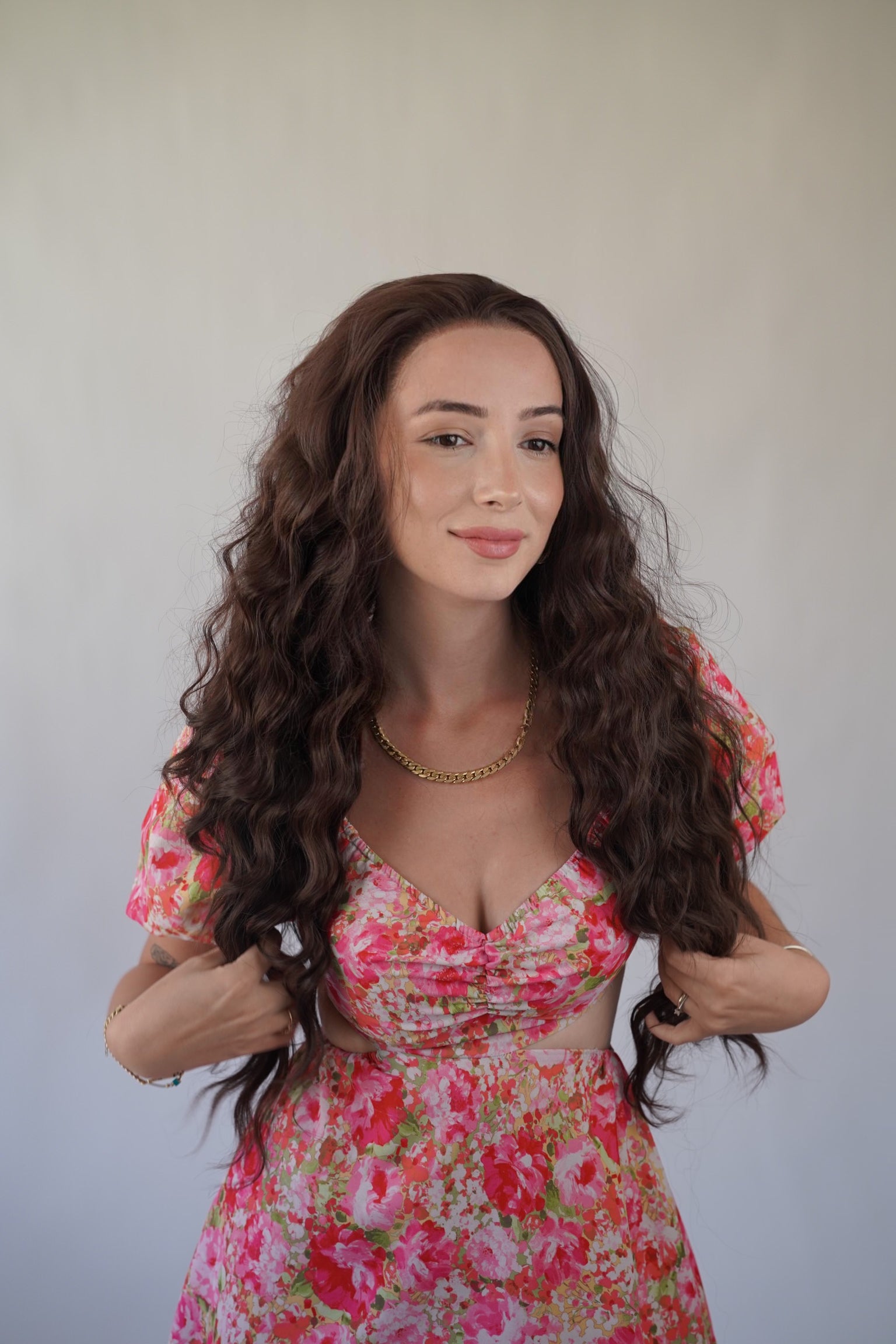 Long Brown Curly Lace Front Wig Cosplay Wig Drag Queen Wig