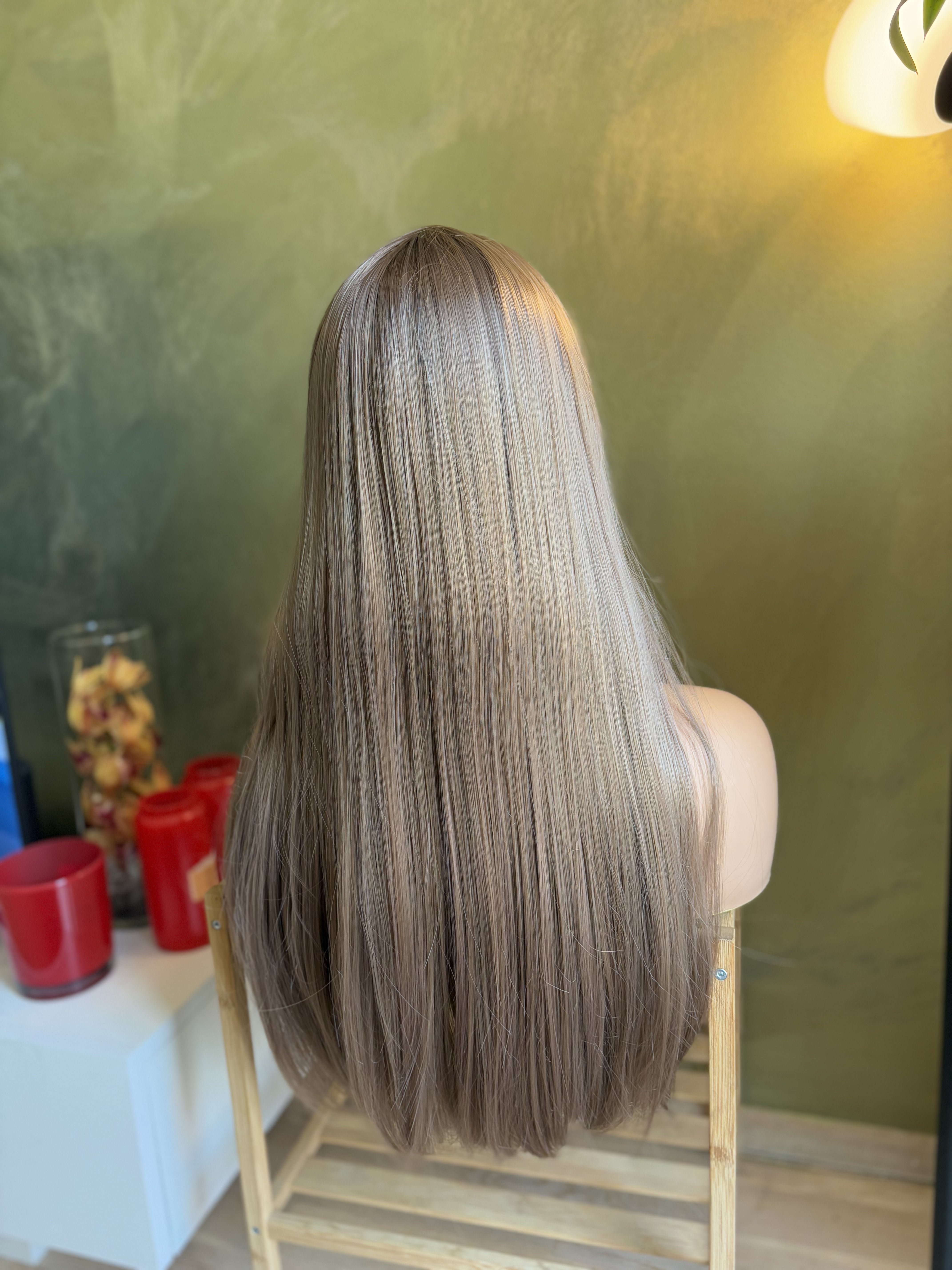 Golden Blonde Wig with Bangs | Cosplay Wigs | Honey Blonde Natural Wig with Bangs 26 inches