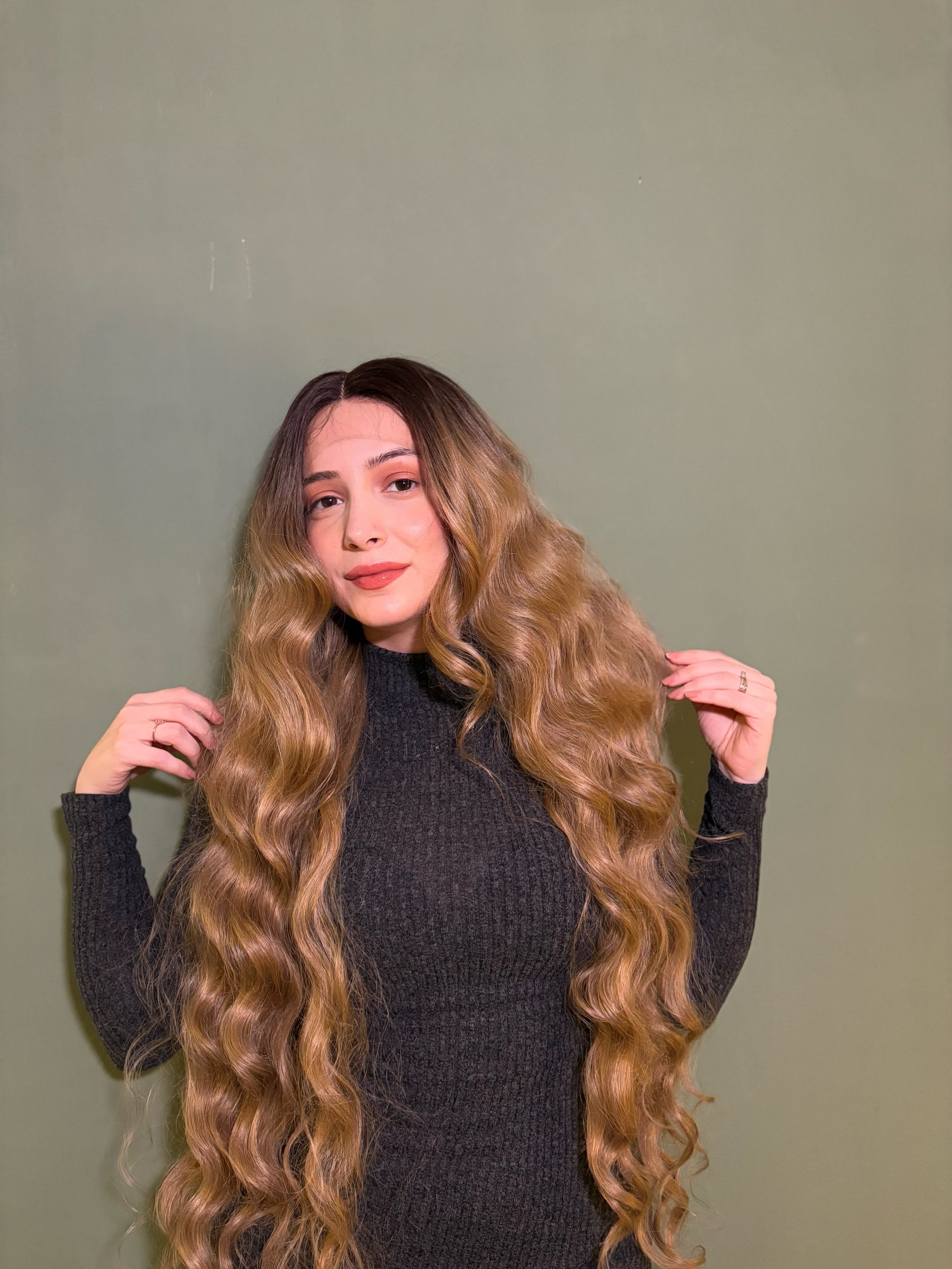 Ash Blonde Extra Long Curly Lace Front Wig Cosplay Wig Ombre Blonde Lace Front Wig 36 inches