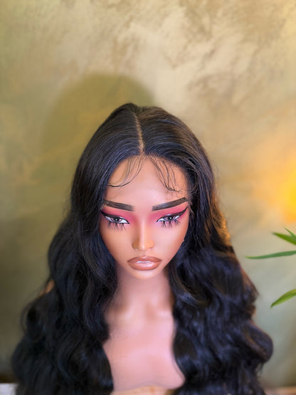 Black Extra Long Curly Lace Front Wig Cosplay Wig Halloween Party Wig 36 inches