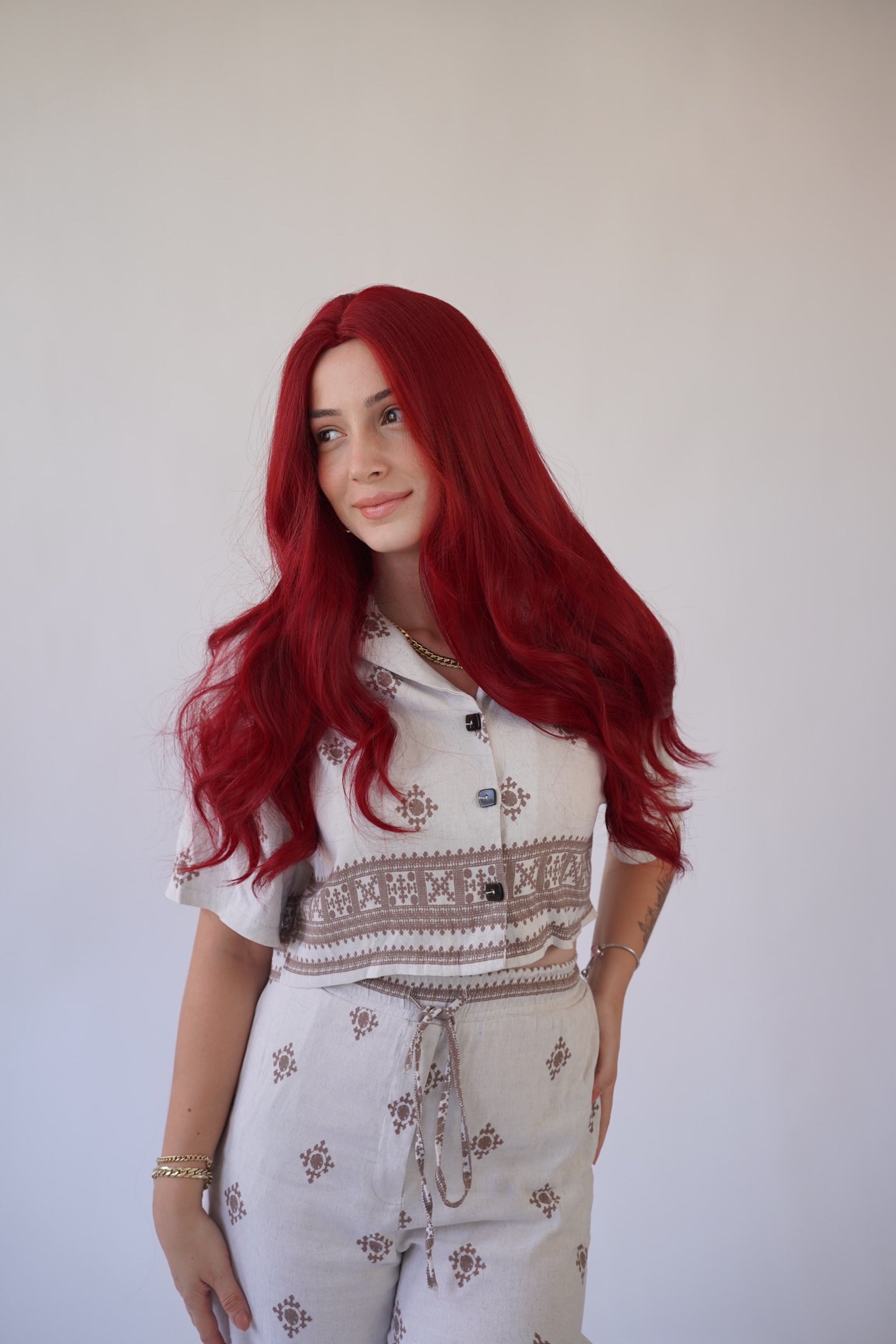 Long Red Wig Red Little Mermaid Wig Mera Wig Cosplay Wig Drag Queen Wig