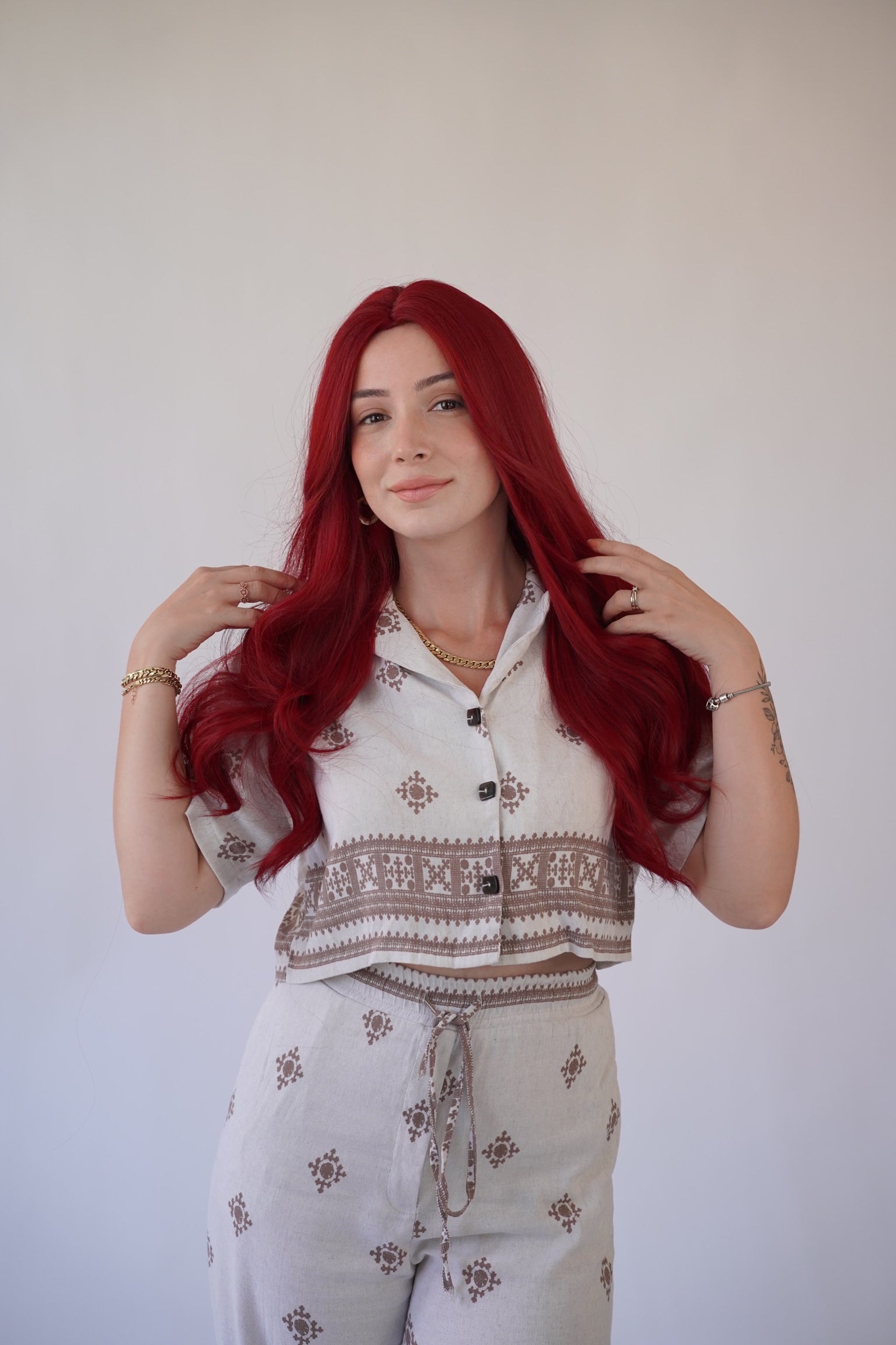 Long Red Wig Red Little Mermaid Wig Mera Wig Cosplay Wig Drag Queen Wig