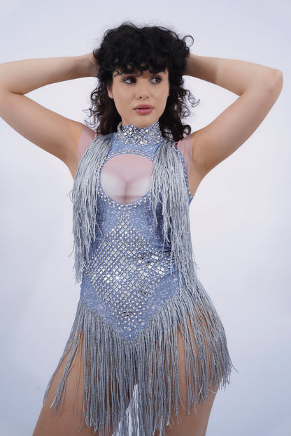 Fringe Tassel Glitter Bodysuit