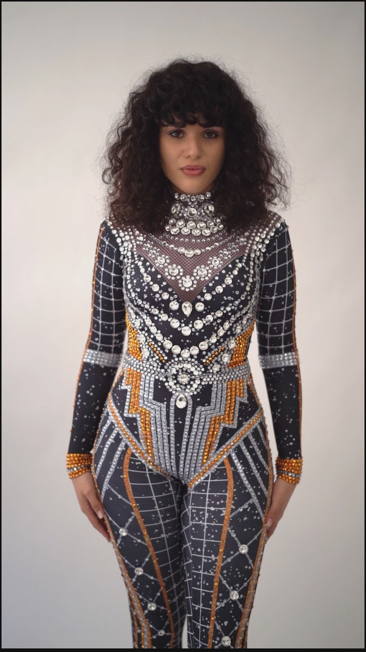 Luxury Crystal Jumpsuit