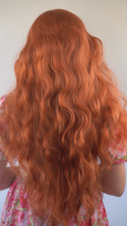 13x4 Ginger Lace Front Wig Cosplay Merida Wig Glueless Wig