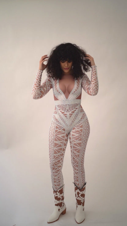 Bridal Wedding Catsuit