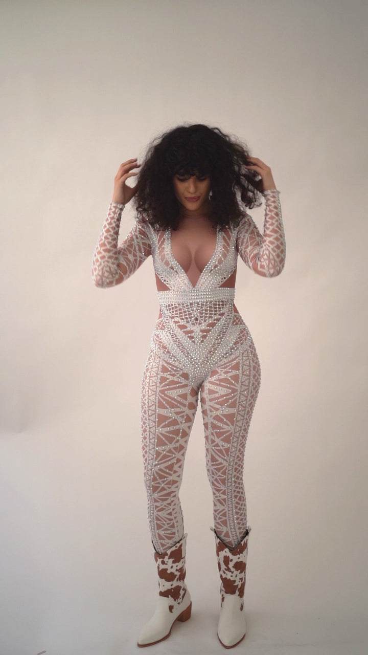 Bridal Wedding Catsuit