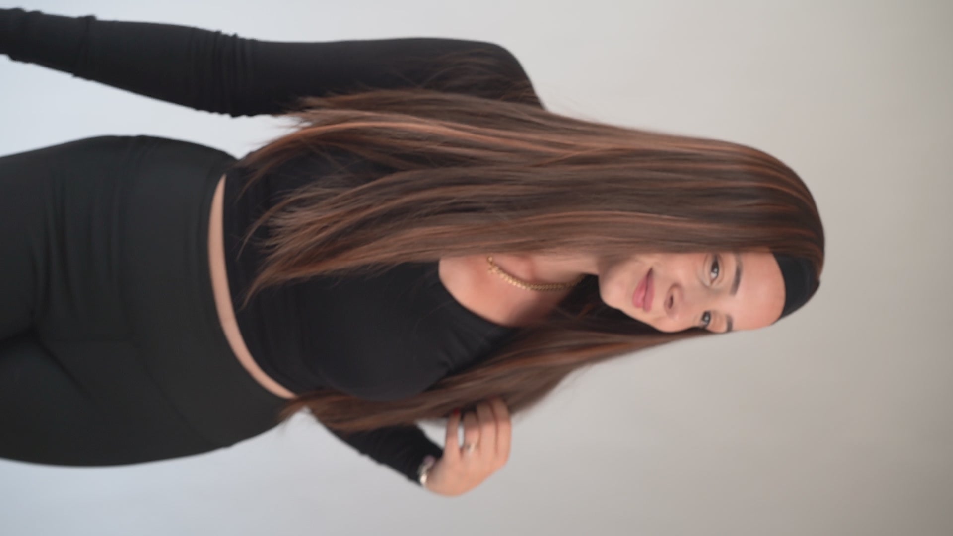 Brown Headband Wig Glueless Synthetic Heat Resistant Wigs for Women Everyday wig